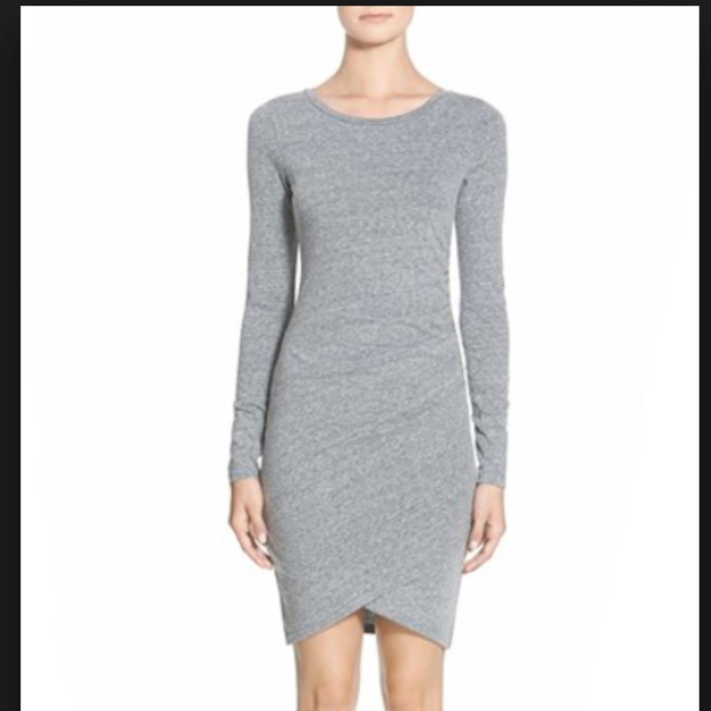 Leith Ruched Long Sleeve Dress